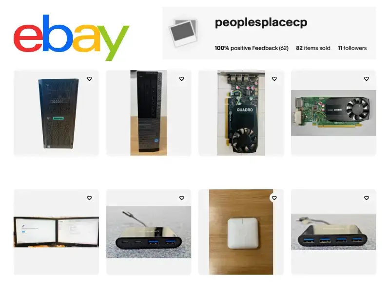 Selling devices not taken by our VCO partners on our eBay storefront