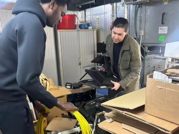 Managing and sorting through a selection of donated tech